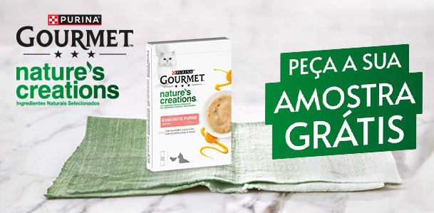 Amostra grátis GOURMET Nature’s Creation Puré para gato