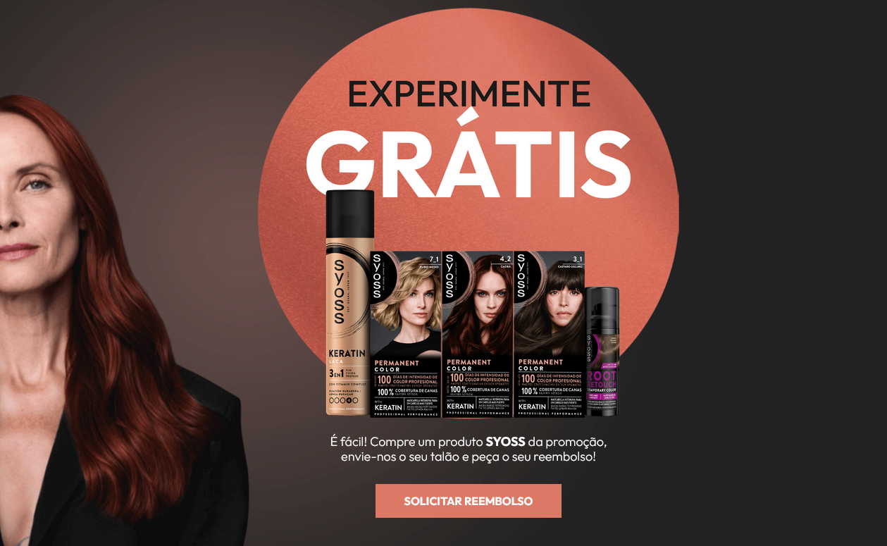 Experimente Grátis os Produtos de Coloração Syoss (Reembolso até 30€)