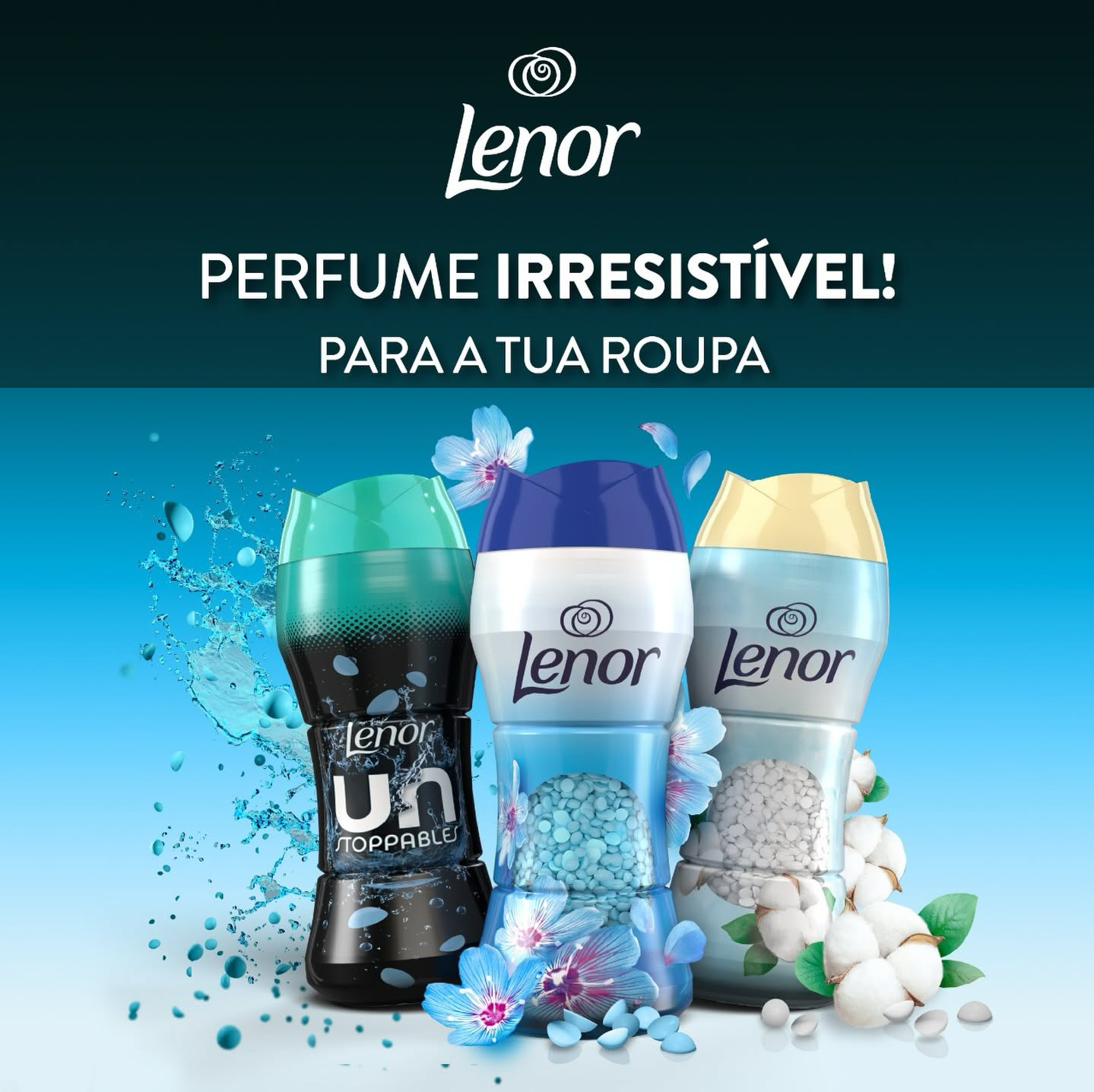 Experimente grátis: Pérolas de Perfume para a Roupa da Lenor
