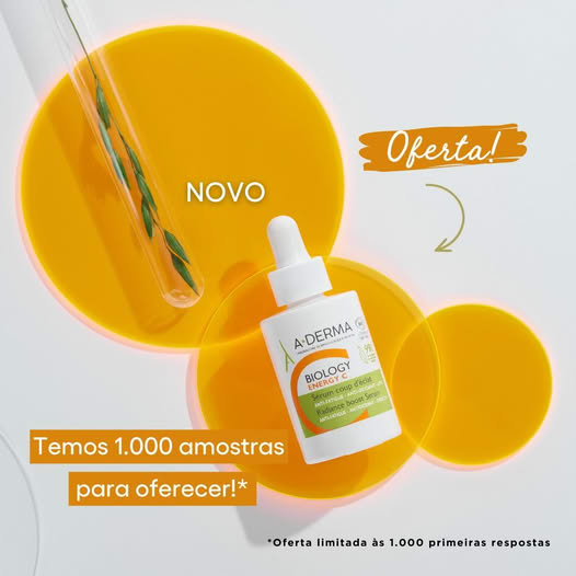 Amostra Grátis: Sérum BIOLOGY ENERGY C da A-Derma