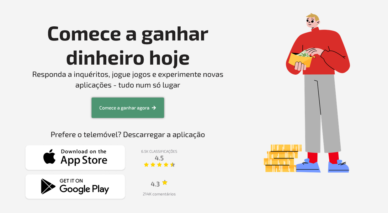 Inqueritos : Ganhe Dinheiro no Seu Telemóvel