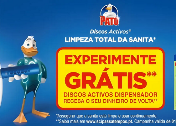 Experimente Grátis: Dispensador Pato Discos Activos