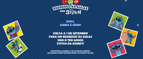 Regresso as aulas com Stitch