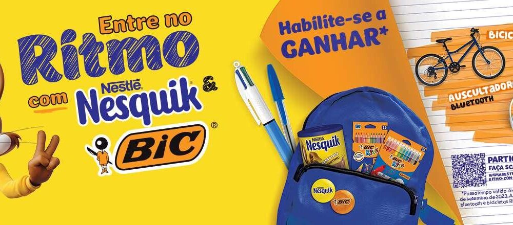Entre no ritmo com NESQUIK e BIC!